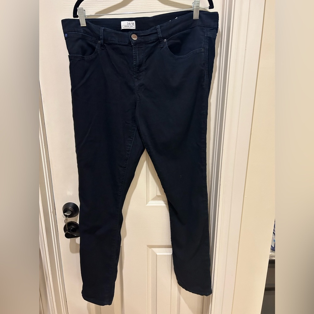 GAP black legging jeans sz 34/18